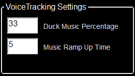 1. Voice Tracking Settings