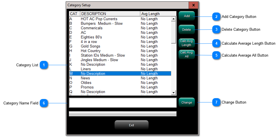 Audio Category Creation & Naming