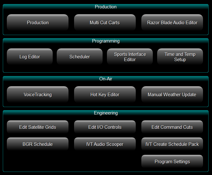 3. Production, Programming, 
On Air, and Engineering Boxes