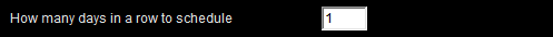 2. Number of Days