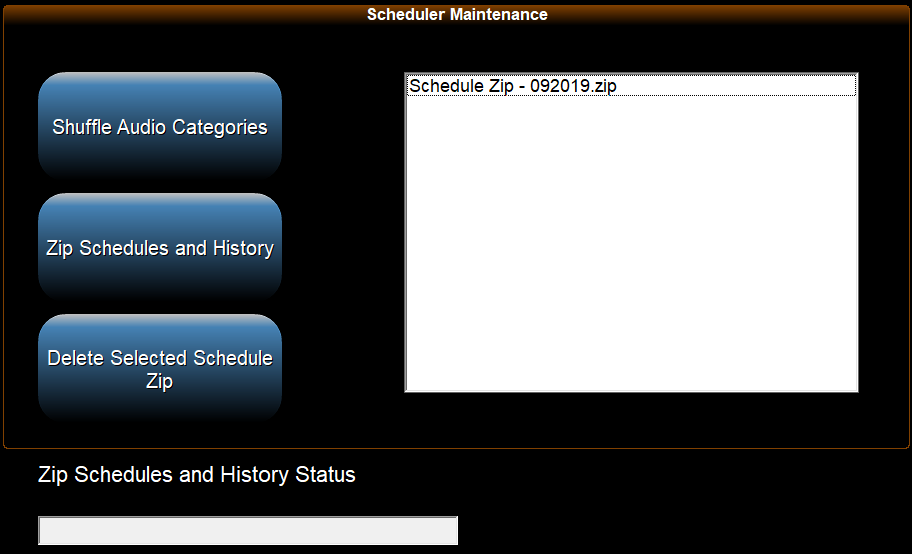 3. Scheduler 
Maintenance Box