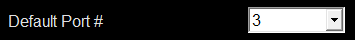 2. Default COM Port Number