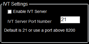 2. IVT Settings