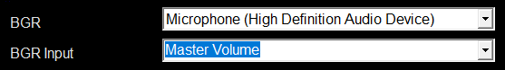 7. Back Ground Record Input Settings