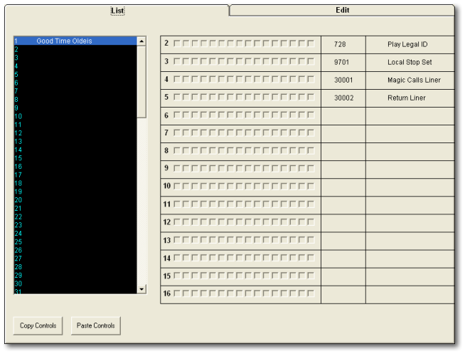 Input/Output Controls Browse