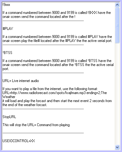 5. Command Instructions