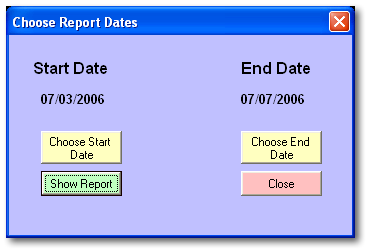 Choose Report Dates