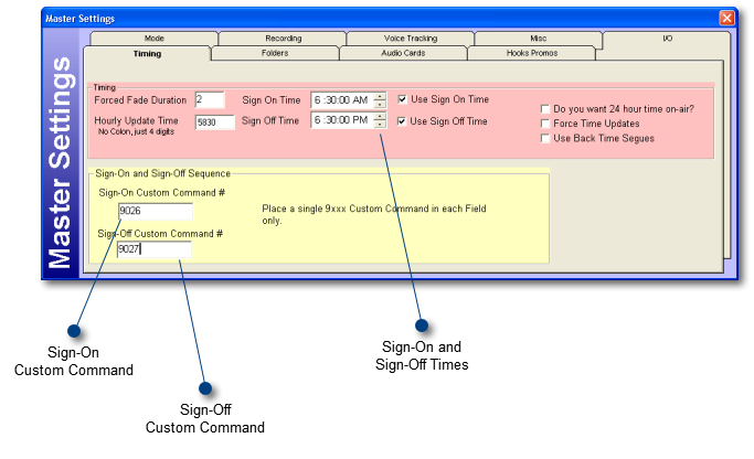Step 2: Master Settings