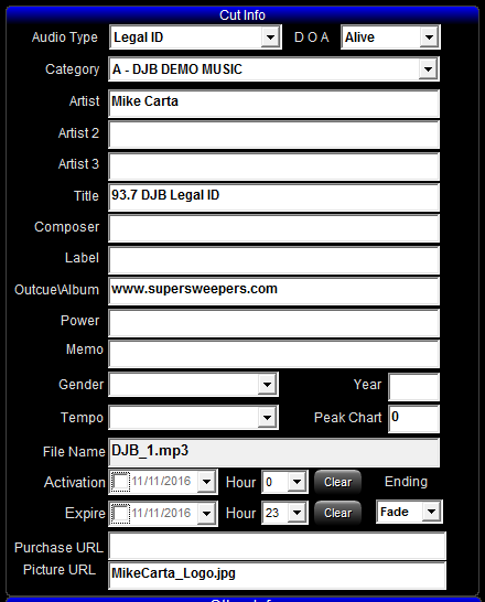12. Audio Cuts & Scheduler Database
