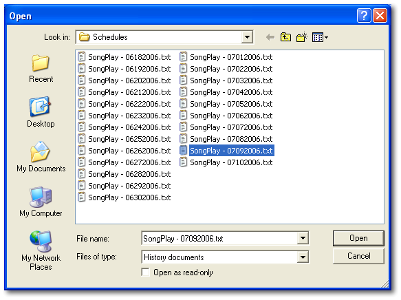 Song Play History Reports
