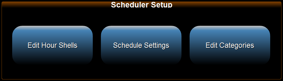 1. Scheduler Setup Menu 