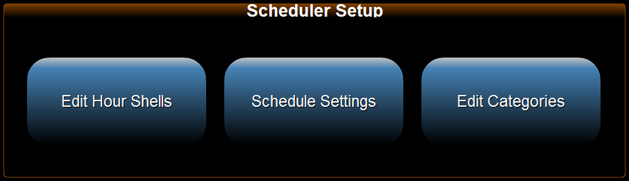 1. Scheduler Setup Menu 