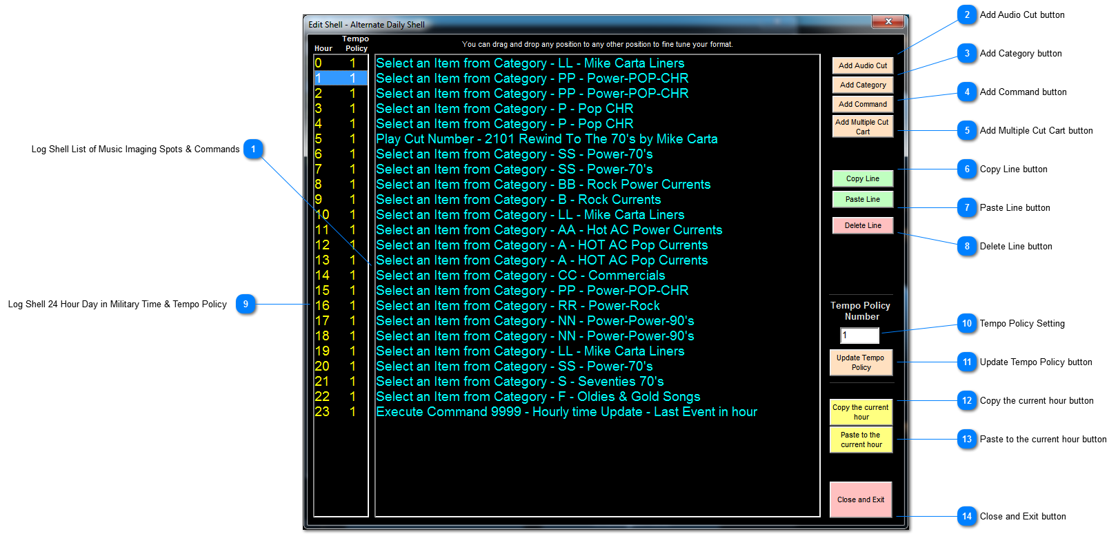 Edit Shell - Daily Log Shell