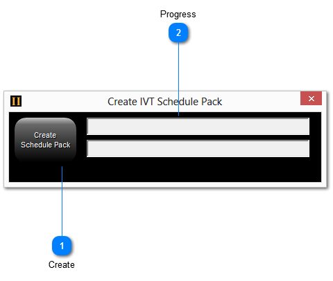 Create IVT Schedule Pack window
