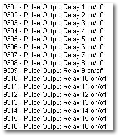 9300 Pulse Relay Commands