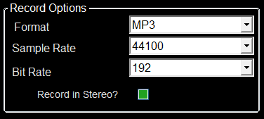 4. Record Options