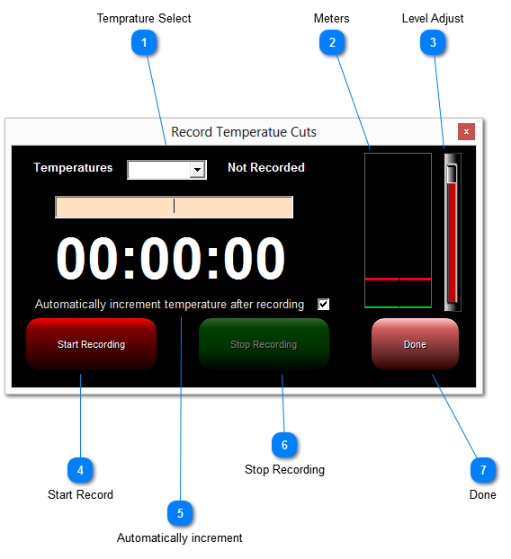 Record Temperatue Cuts window