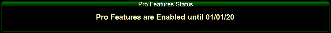 3. Pro Features Status