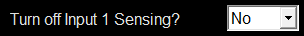 4. Input 1 Sensing