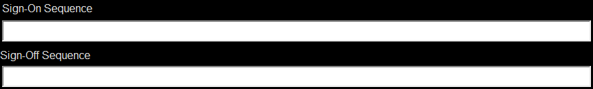 2. Sign On/ Off Commands