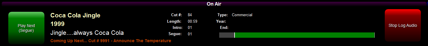 10. On Air Item Information