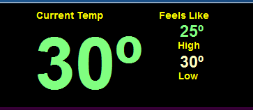 7. Current Temprature
