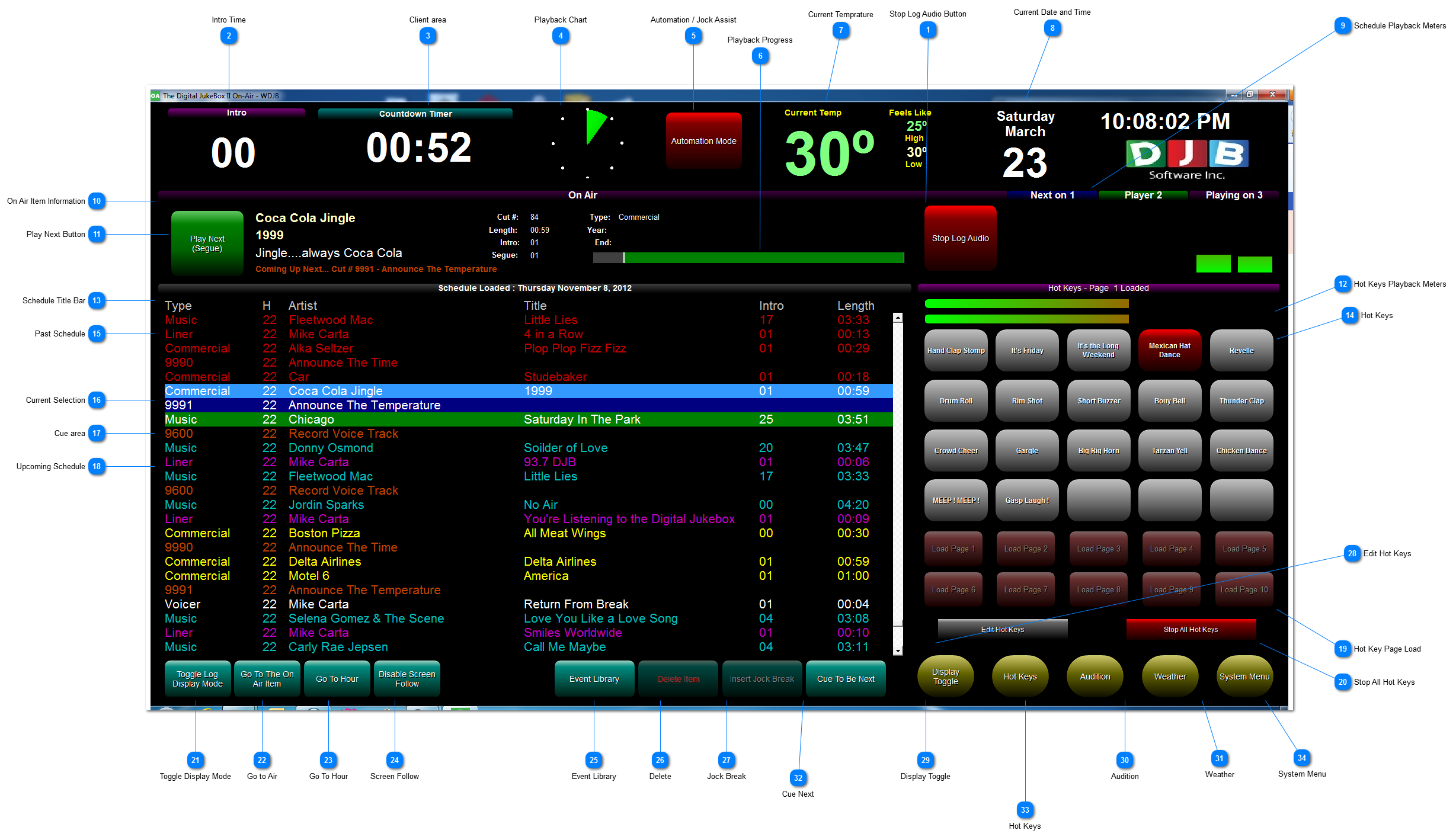 The On Air Screen
