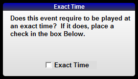 2. Exact Time