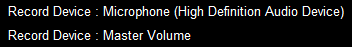 7. Recording 
Device Settings