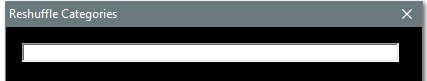 1. Category Text Box - For Reshuffling Categories