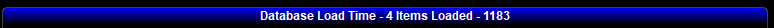 2. Data Base Load Time