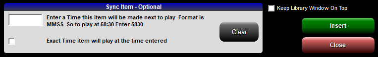 8. Sync and Controls