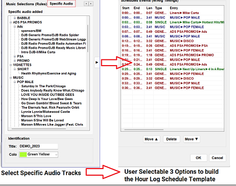 5.     Option 3 
Specific Audio 