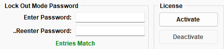 5. Lock Out Mode  Password Setup