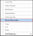 3. Record New Audio Popup
