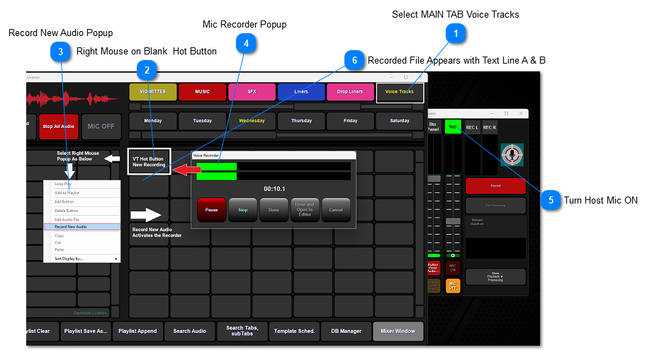 Recording Voice Tracks Annotated