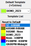 1. Select A 1-Hour Default Template   