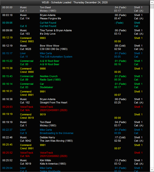 2. Schedule Window