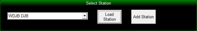 1. Add/Select Station