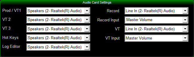 3. Audio Settings