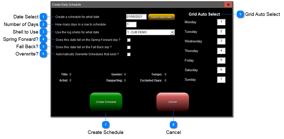 Create Daily Schedule Create Daily Schedule