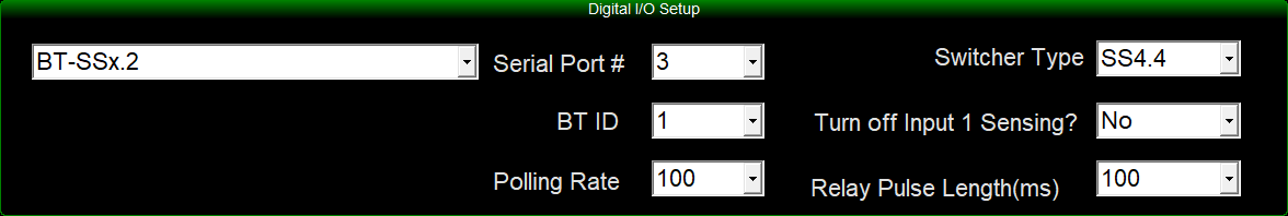 3. Digital I/O Setup